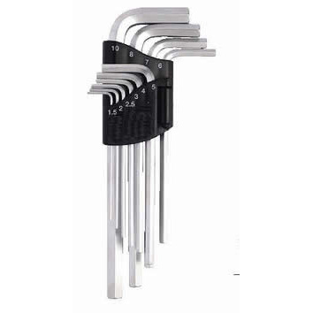9pcs Short Arm Hex or Ball Wrench