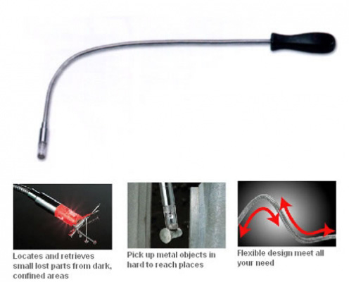Lighted/Flexible Magnetic Pick-Up Tool