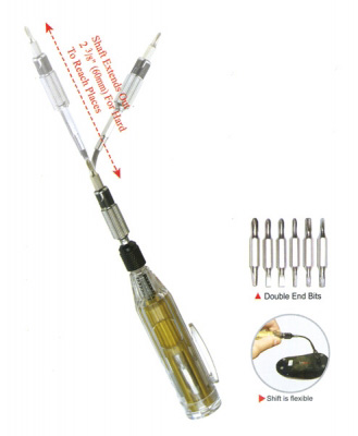 12-In-1 Extendable/Flexible Screwdriver