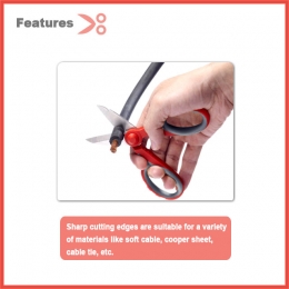 Notched Electrician Scissors