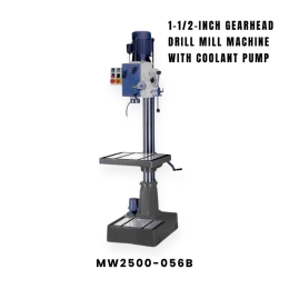1-1/2-inch Gearhead Drill Mill Machine with Coolant Pump