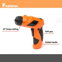 Dual-Position Electric Cordless Screwdriver
