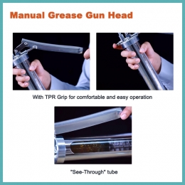 Air & Manual Free-Angle Operation Grease Gun Set