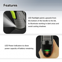 Quick USB Charging 6 In 1 Cordless Screwdriver