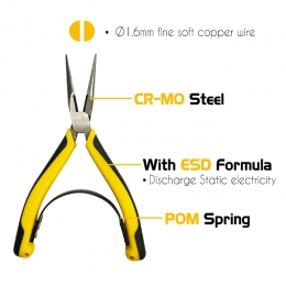 6 Inch ESD Long Nose Pliers