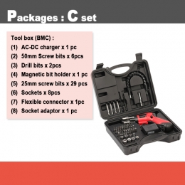 Quick Switch Cordless Screwdriver Tool Kit