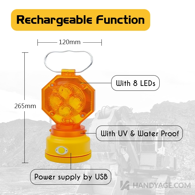 Rechargeable LED Barricade Light